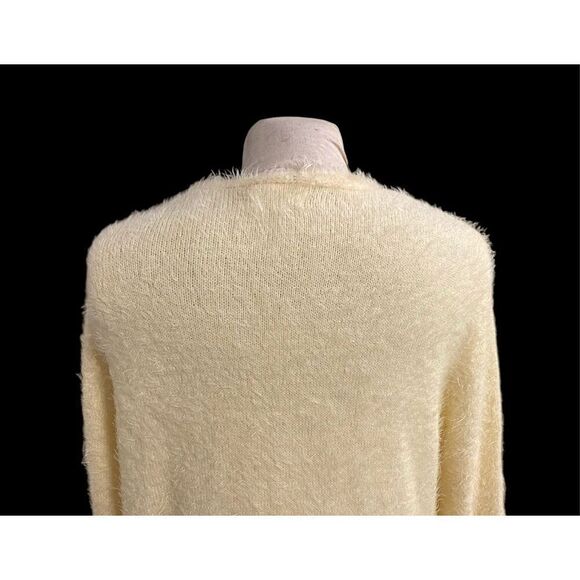 NWT Idem Ditto Open Cardigan Ivory Size L Front Pockets SOFT - Picture 6 of 12